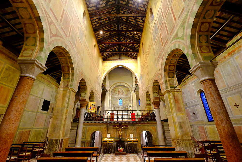 Abbey of Santa Maria in Sylvis, Sesto al Reghena, Pordenone, Friuli Venezia Giulia, Italy, Europe