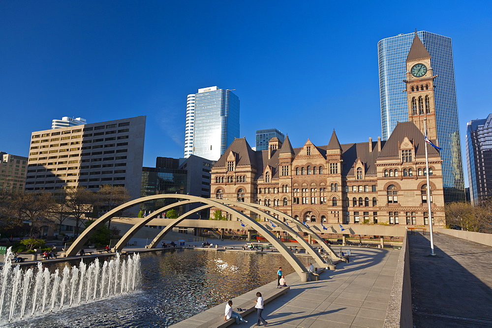 Freedom Arches, Nathan Phiilips Square, in front of City Hall, Toronto, Ontario, Canada, North America