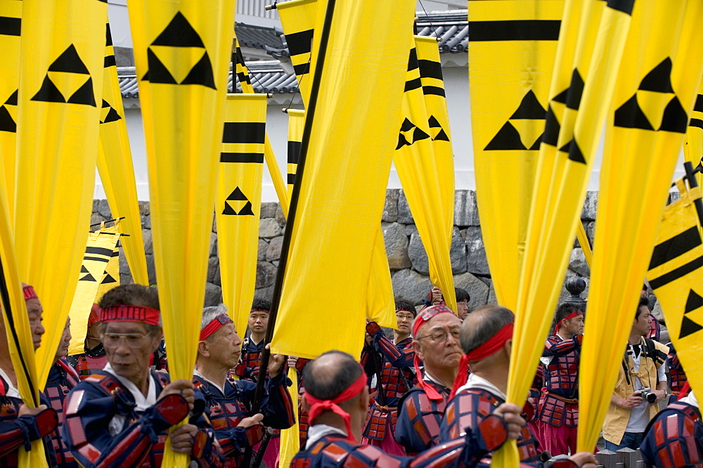 Samurai in the Odawara Hojo Godai Festival held in May at Odawara Castle in Kanagawa, Japan, Asia