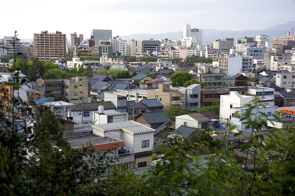 Skyline of Fukui City, Fukui Prefecture, Japan