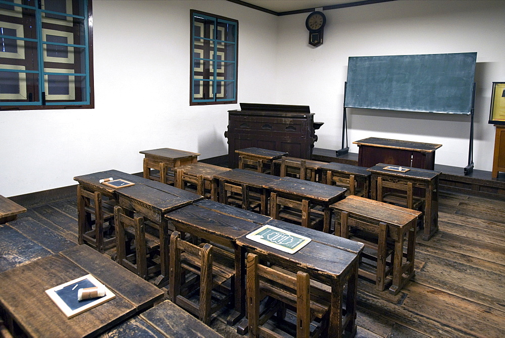 Former Taisha Period Kaichi School, listed as a National Important Cultural Property, in Matsumoto, Japan, Asia