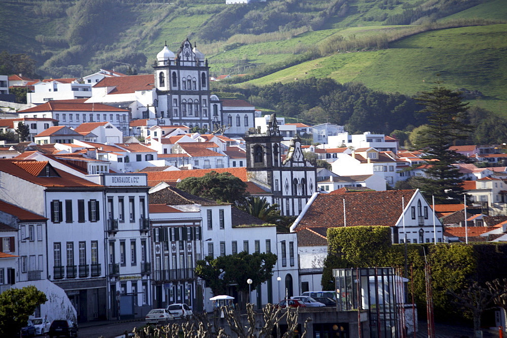 Town of Horta on the island of Faial, The Azores, Portugal, Europe