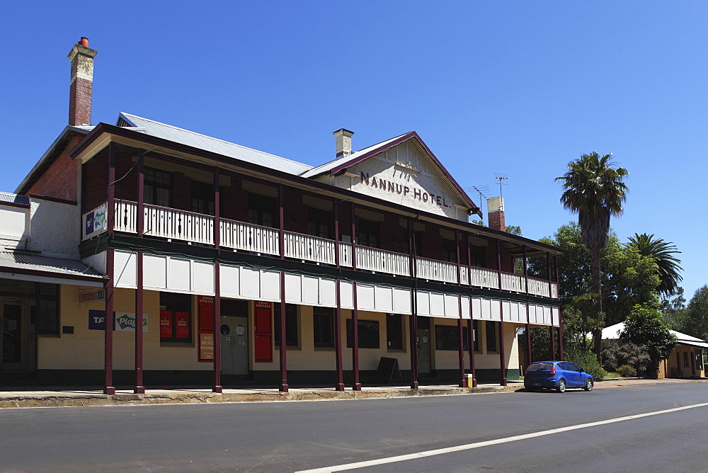 The Nannup Hotel, a traditional Australian hotel and bar, in Nannup, Western Australia, Australia, Pacific