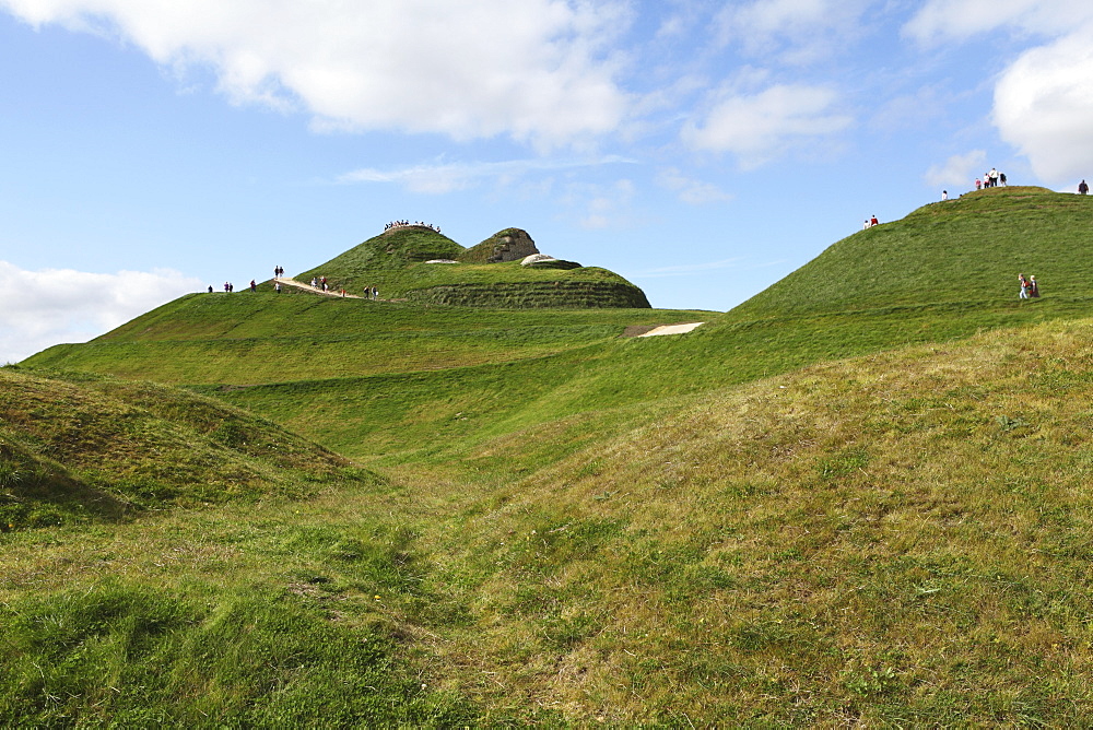 Northumberlandia, the world's largest human form sculpture, known as the Naked Lady of Cramlington, Northumberland, England, United Kingdom, Europe