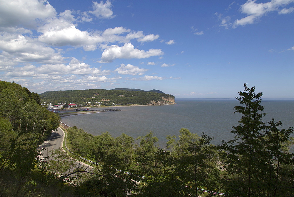 Coastline seen from Fundy National Park in New Brunswick, Canada, North America