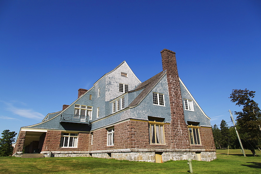 Former summer residence of Sir William Van Horne, a Provincial Heritage Place on Ministers Island in New Brunswick, Canada, North America