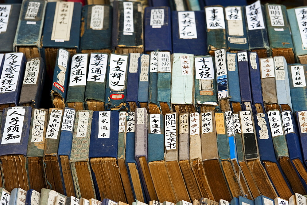 Bookstore, Panjiayuan flea market, Chaoyang District, Beijing, China, Asia