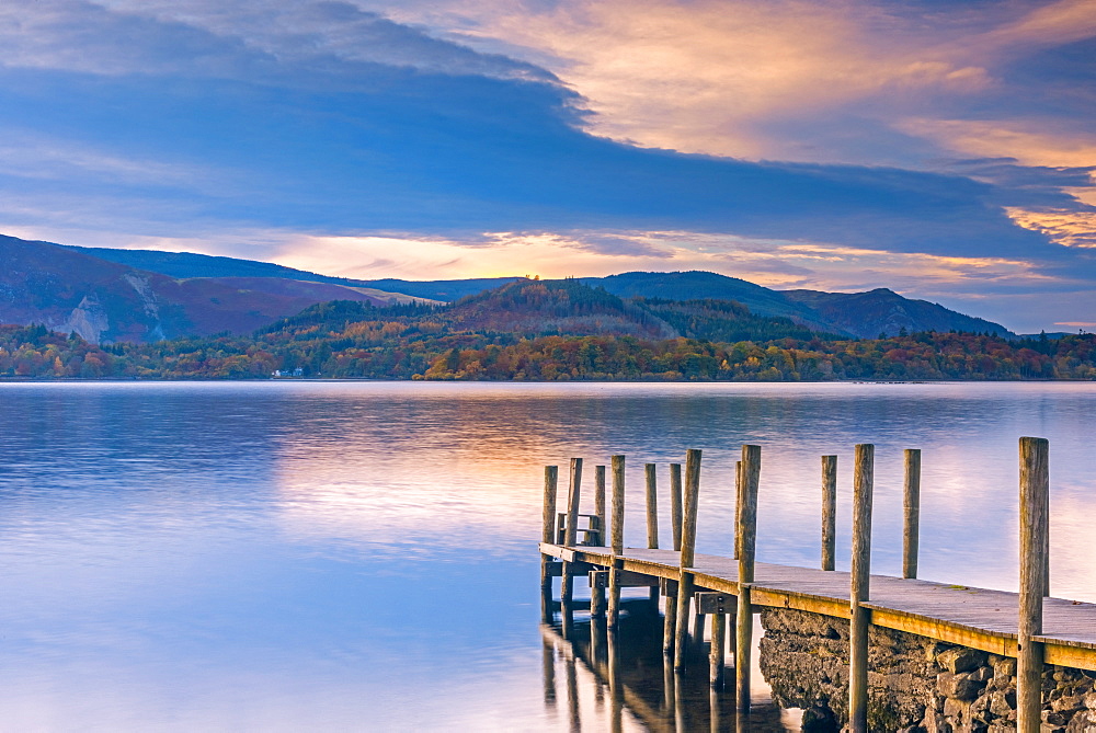 Ashness Jetty, Derwentwater, Keswick, Lake District National Park, Cumbria, England, United Kingdom, Europe