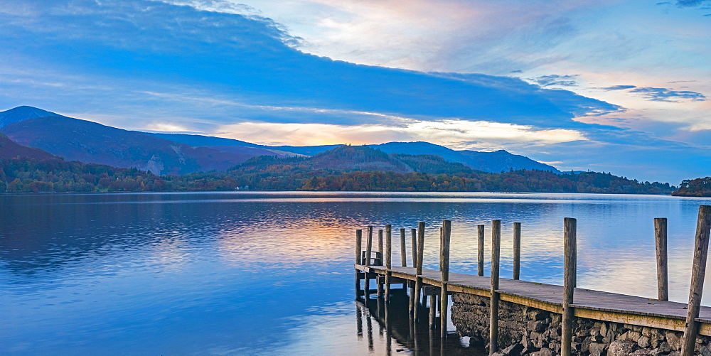 Ashness Jetty, Derwentwater, Keswick, Lake District National Park, Cumbria, England, United Kingdom, Europe