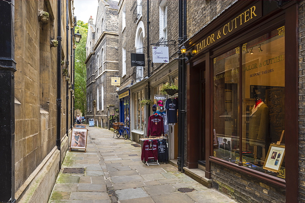 Shops in All Saints Passage, Cambridge, Cambridgeshire, England, United Kingdom, Europe