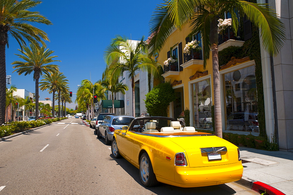 Rodeo Drive, Beverley Hills, Los Angeles, California, United States of America, North America