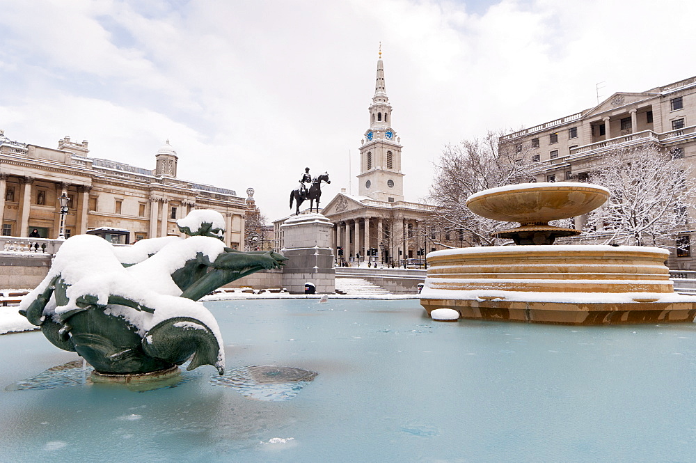 Trafalgar Square, London, England, United Kingdom, Europe