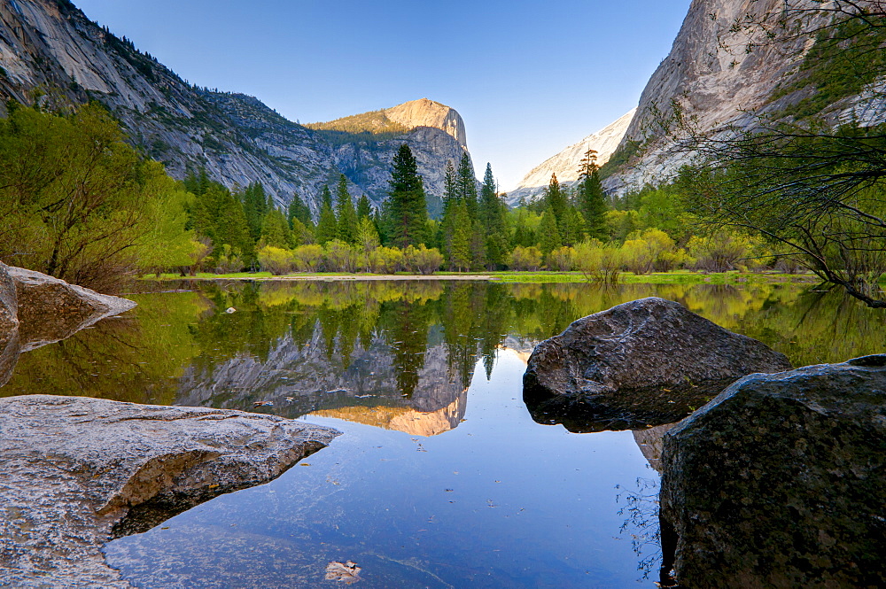 Mirror Lake, Yosemite National Park, UNESCO World Heritage Site, California, United States of America, North America