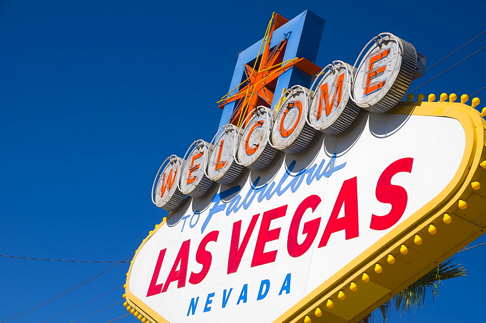 Las Vegas sign, Nevada, United States of America, North America