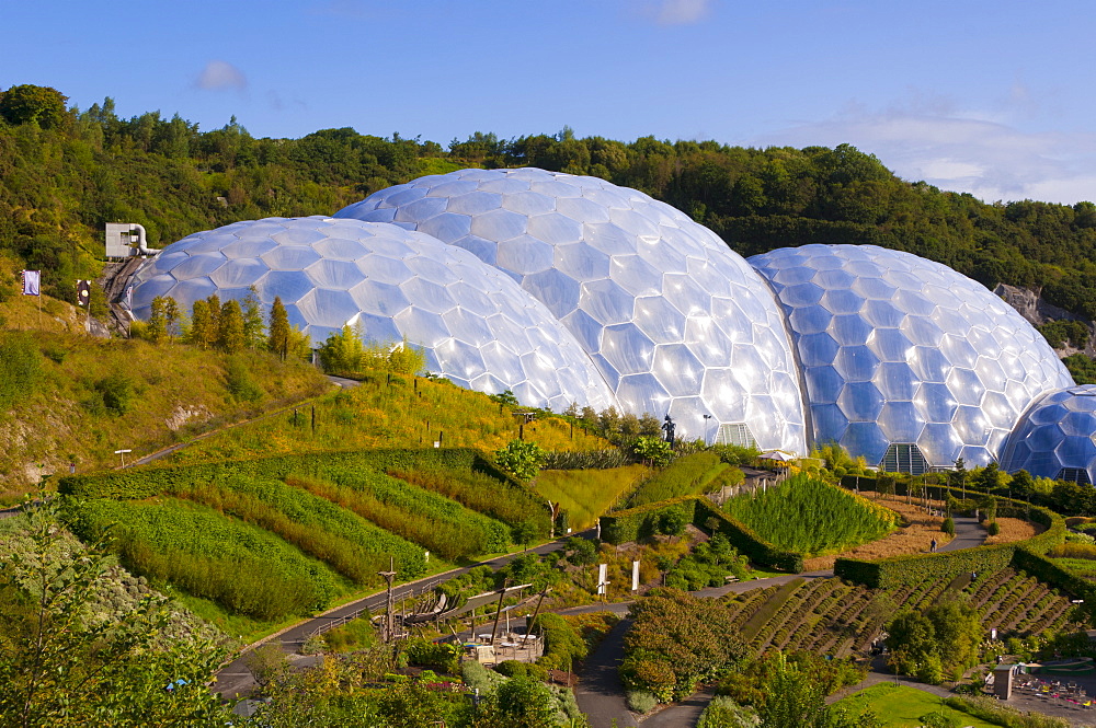 Eden Project near St. Austell, Cornwall, England, United Kingdom, Europe