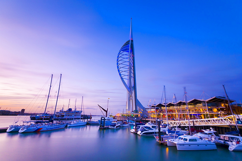 Spinnaker Tower, Gunwharf Marina, Portsmouth, Hampshire, England, United Kingdom, Europe