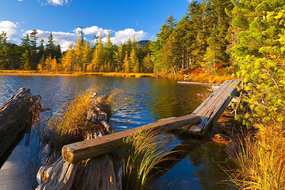 Elbow Pond, Baxter State Park, Maine, New England, United States of America, North America