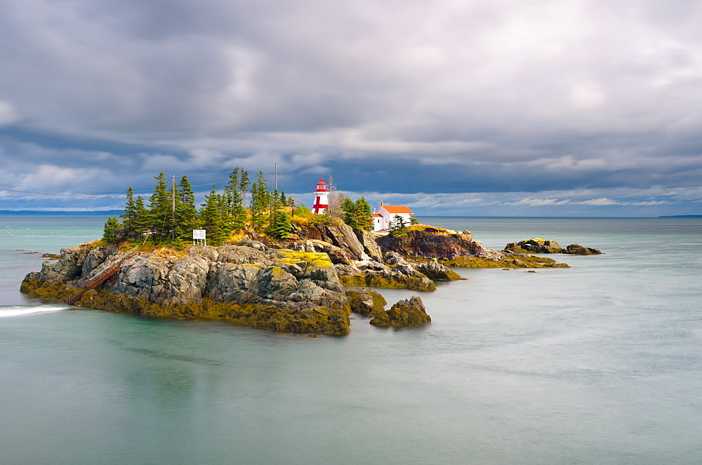 East Quoddy (Head Harbour) Lighthouse, Campobello Island, New Brunswick, Canada, North America