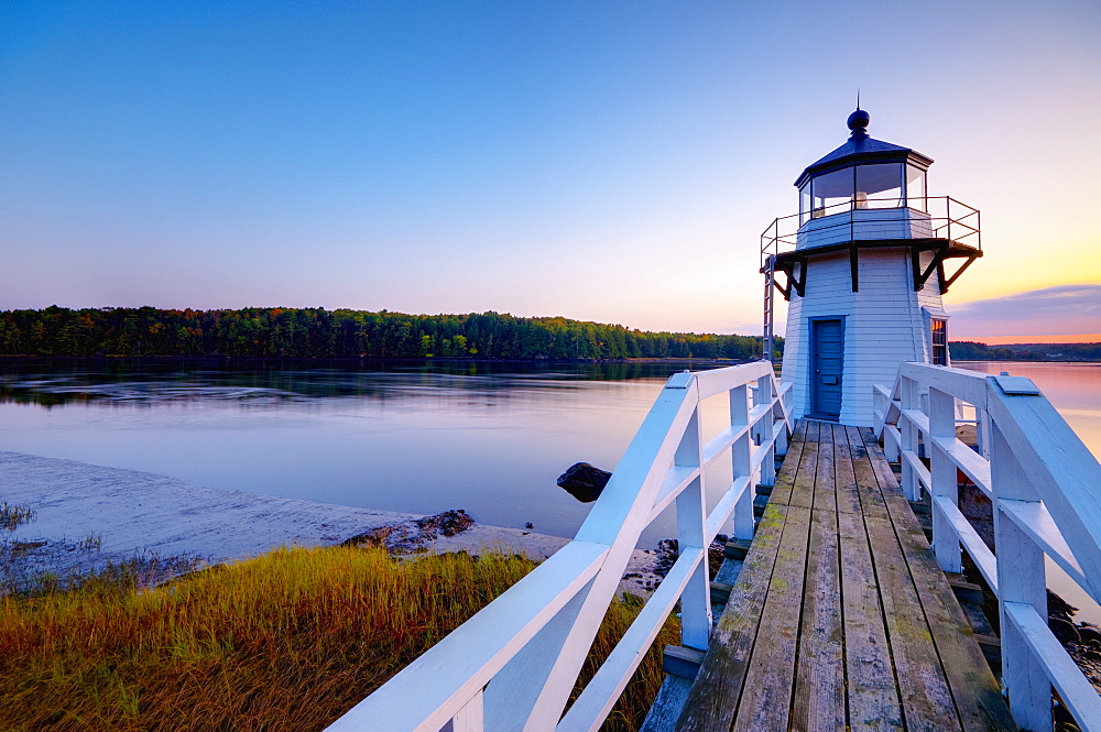 Doubling Point Light, Maine, New England, United States of America, North America