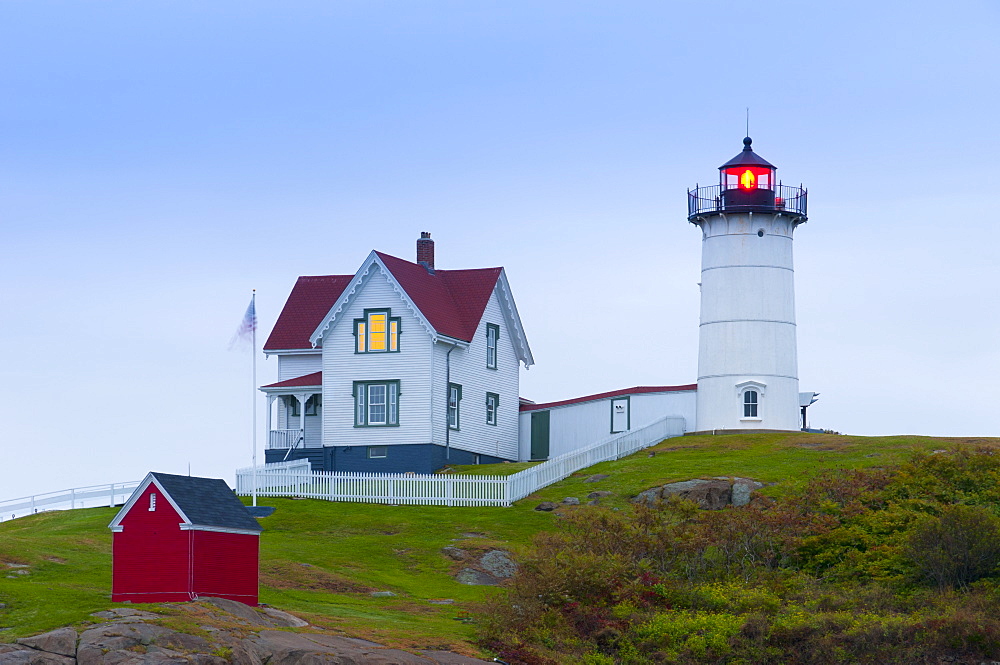 Cape Neddick (The Nubble) Lighthouse, Cape Neddick, Maine, New England, United States of America, North America