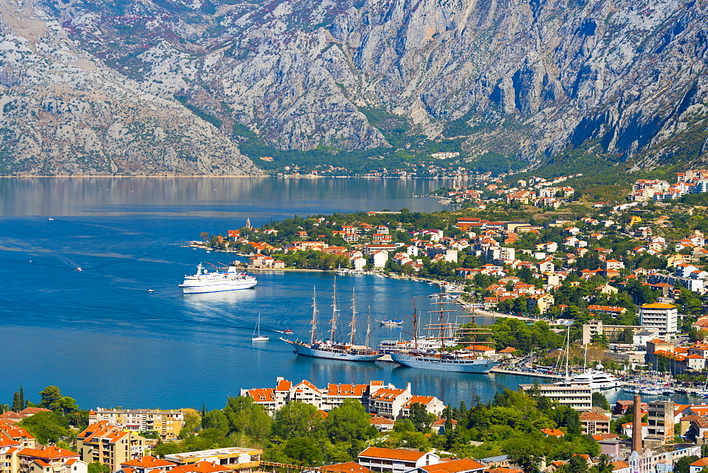 Kotor, Bay of Kotor, UNESCO World Heritage Site, Montenegro, Europe 