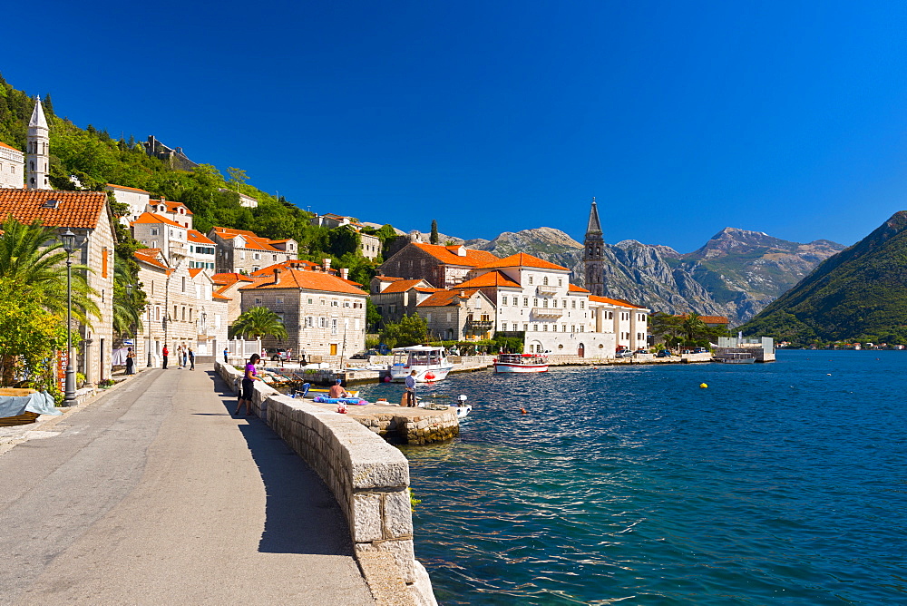 Perast, Bay of Kotor, UNESCO World Heritage Site, Montenegro, Europe 