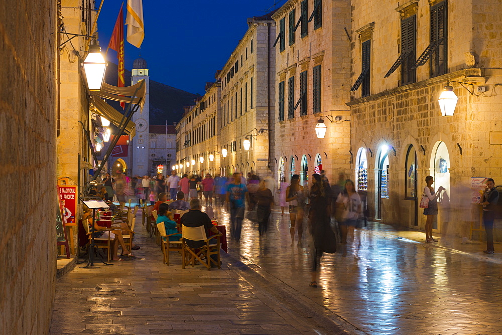 The Stradun, UNESCO World Heritage Site, Dubrovnik, Croatia, Europe