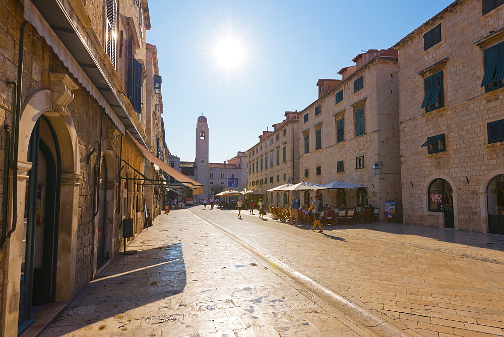 The Stradun, UNESCO World Heritage Site, Dubrovnik, Croatia, Europe