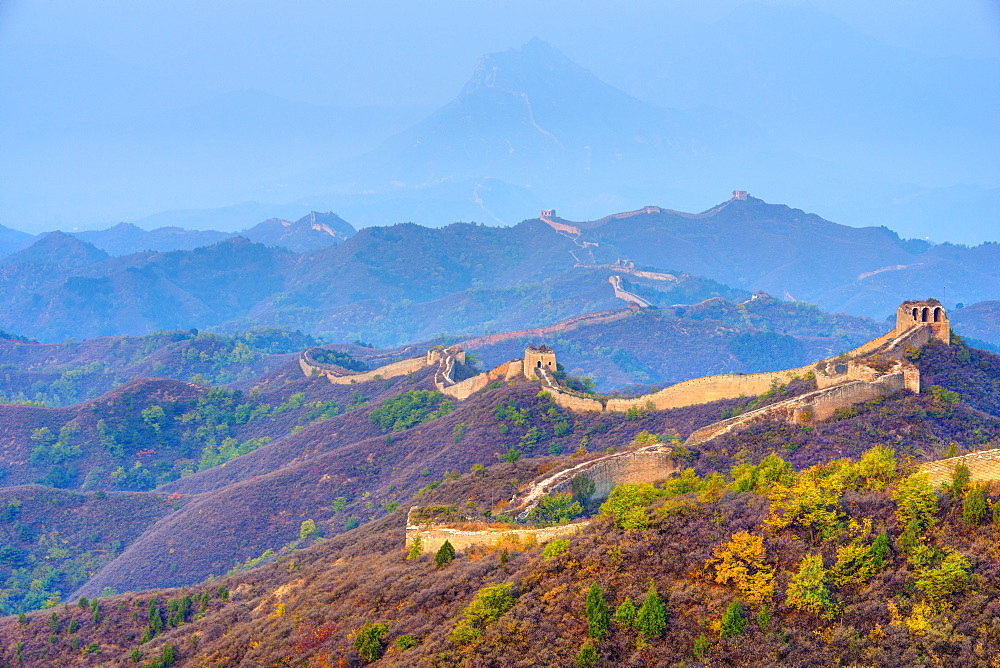 Gubeikou to Jinshanling section of the Great Wall of China, UNESCO World Heritage Site, Miyun County, Beijing Municipality, China, Asia