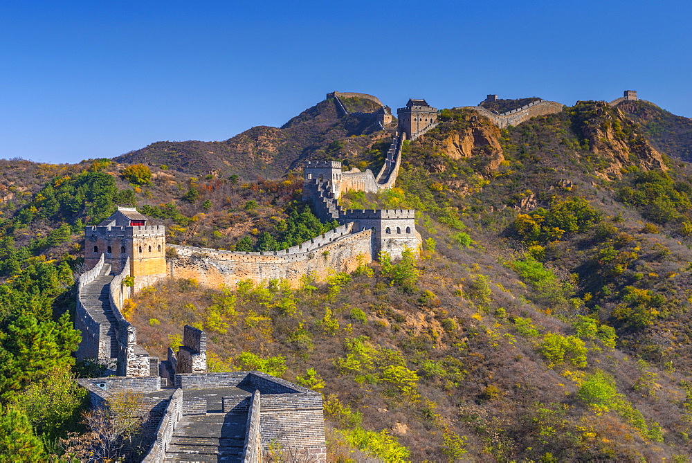 Great Wall of China, UNESCO World Heritage Site, dating from the Ming Dynasty, Jinshanling, Luanping County, Hebei Province, China, Asia