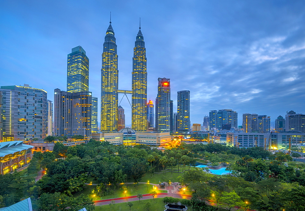 Petronas Towers, Kuala Lumpur, Malaysia, Southeast Asia, Asia