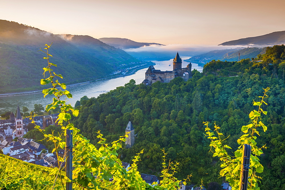 Bacharach on the River Rhine, Rhineland Palatinate, Germany, Europe