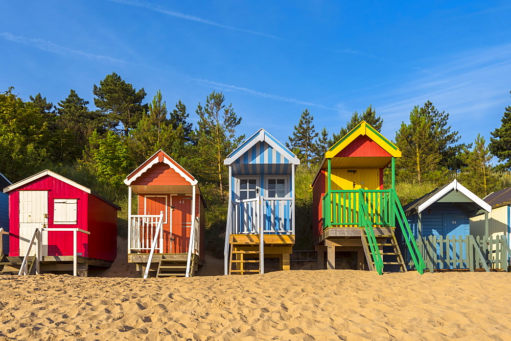 Wells-next-the-Sea Beach, North Norfolk, Norfolk, England, United Kingdom, Europe