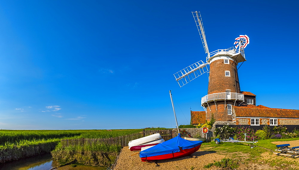 Cley Windmill, Cley-next-the-Sea, North Norfolk, Norfolk, England, United Kingdom, Europe