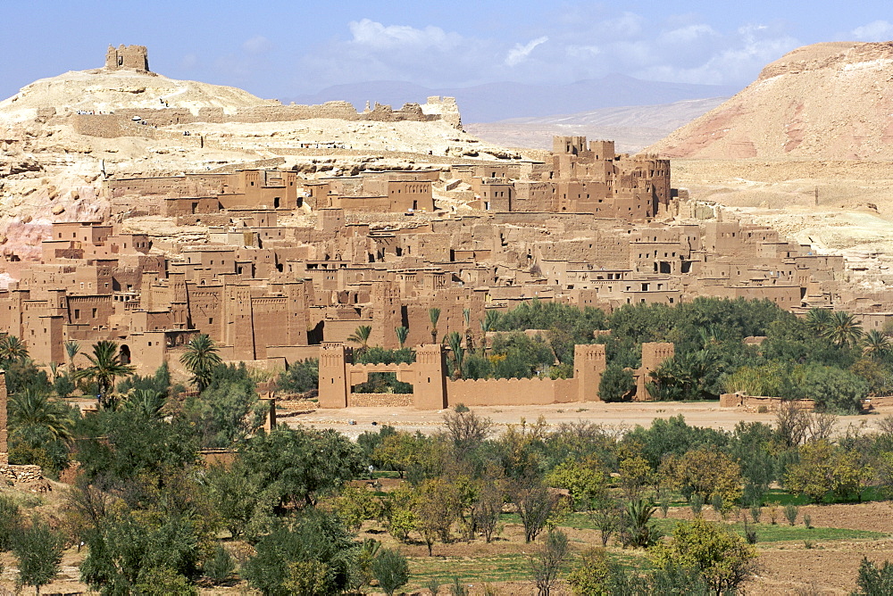 View across the Ait Ben Haddou kasbah near Ouarzazate in Morocco