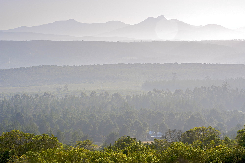 View of the Outeniqua mountains near Sedgefield along the Garden Route in Western Cape Province, South Africa, Africa