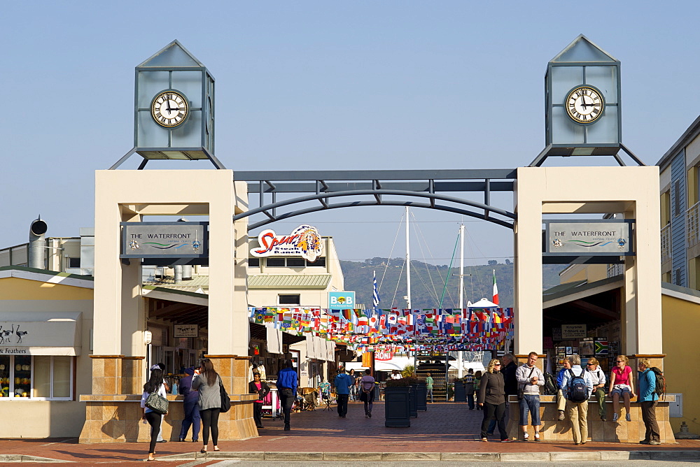 Entrance to Knysna Quays on the Garden Route, Western Cape, South Africa, Africa