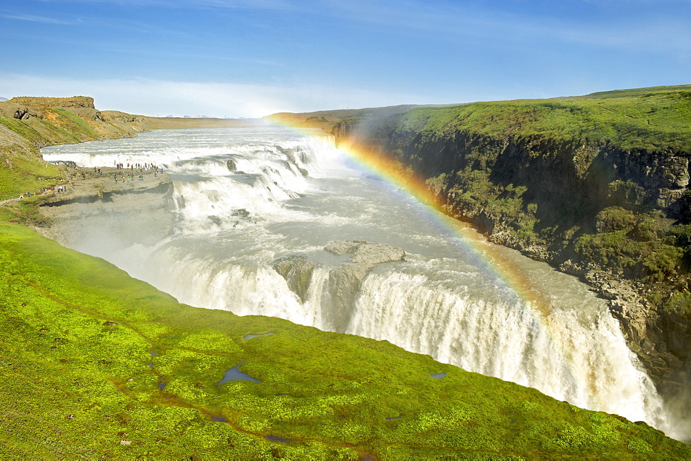 Gullfoss waterfall in the southwest region, Iceland, Polar Regions