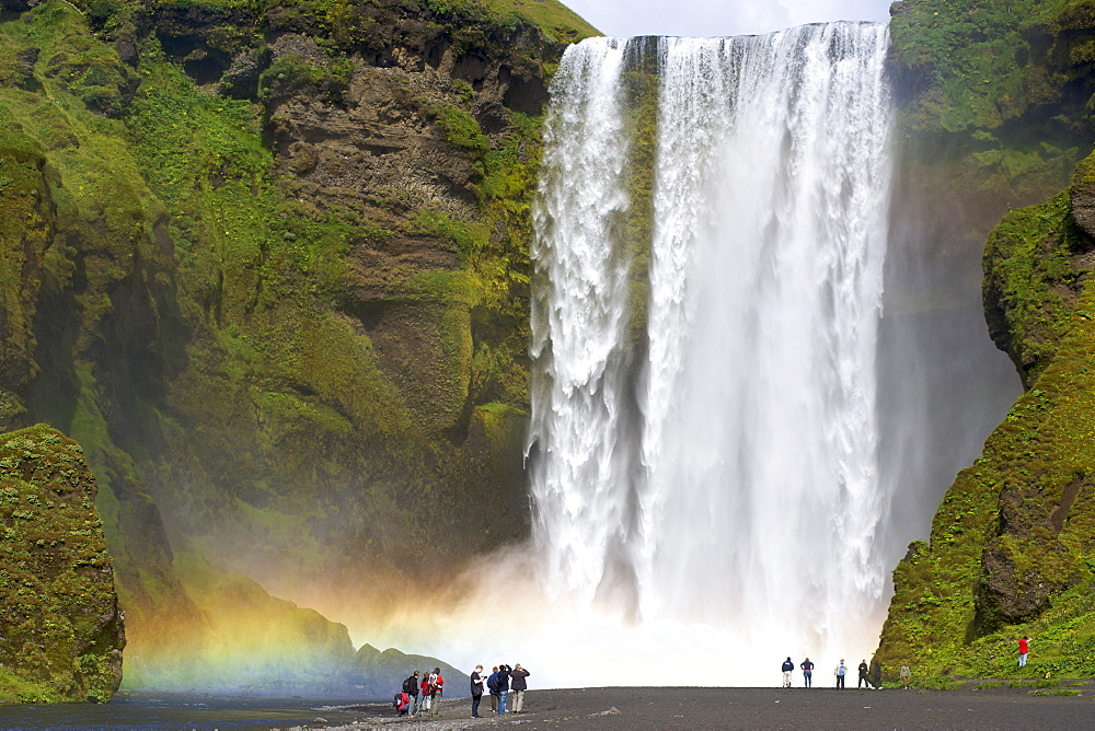 Skogar waterfall in the southwest, Iceland, Polar Regions