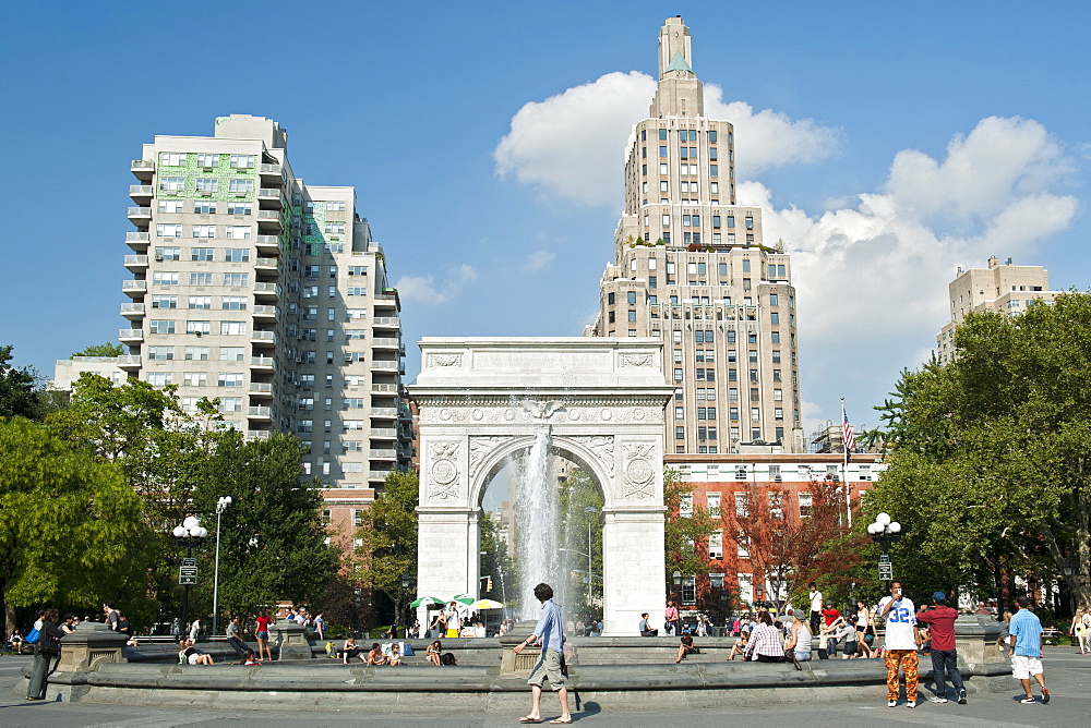 Washington Square Arch in Manhattan, New York City, United States of America, North America