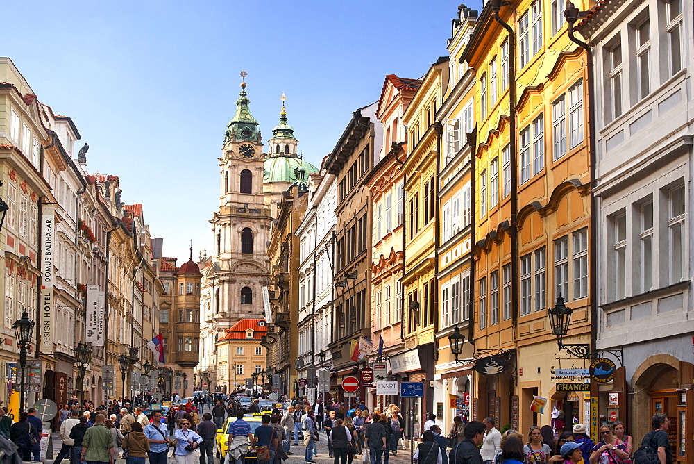 Mostecka street in Prague, Czech Republic, Europe