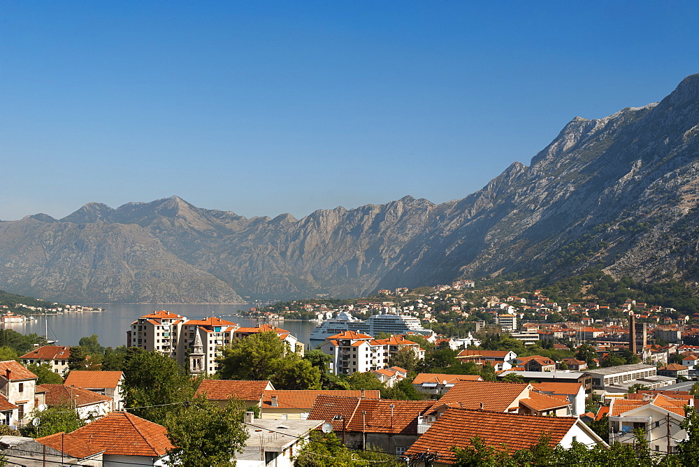 Kotor town and Kotor Bay, UNESCO World Heritage Site, Montenegro, Europe