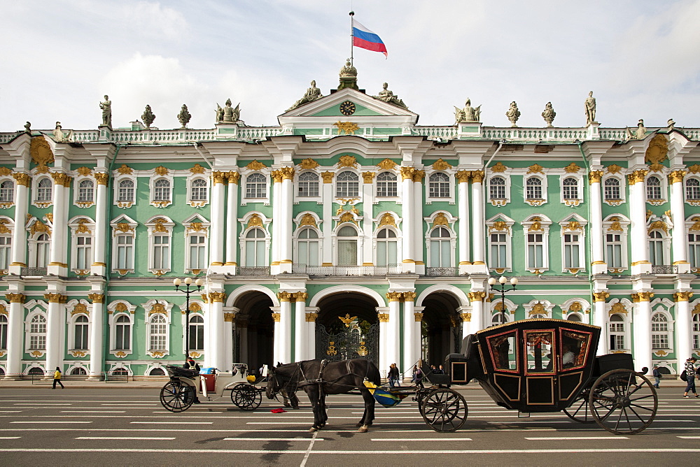 The State Hermitage Museum, UNESCO World Heritage Site, St..Petersburg, Russia, Europe