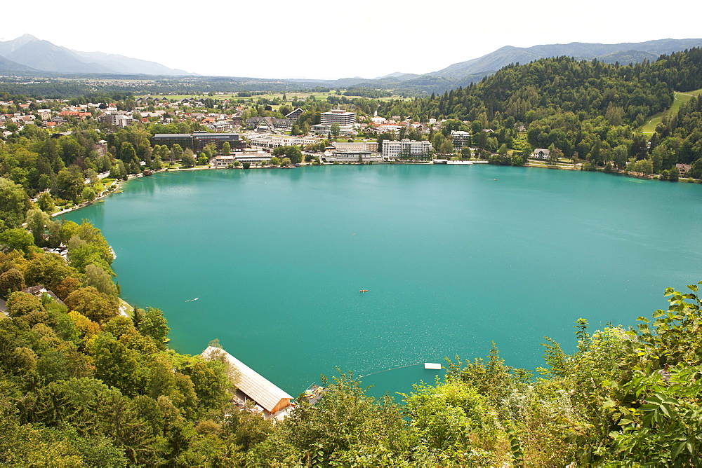 Lake Bled in the Julian Alps, Slovenia, Europe