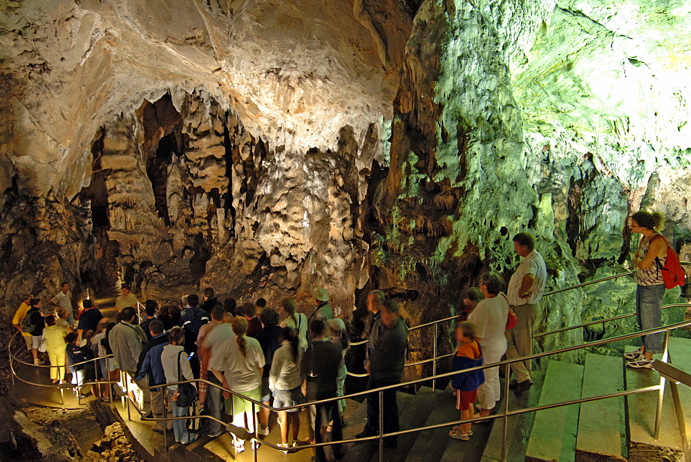 Interior of the Baradla-Domica cave system in the Aggtelek National park which stradles the border between Hungary and Slovakia.