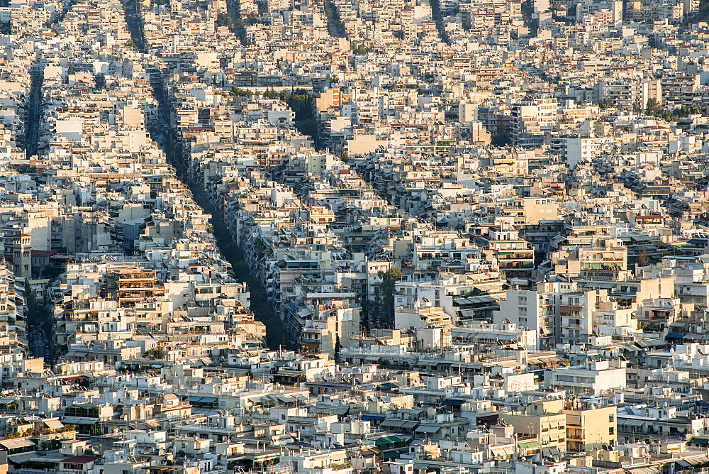 View across Athens, the capital of Greece, Europe