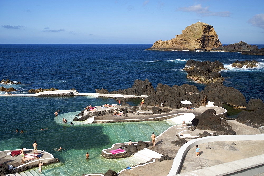 Swimming pool area at Porto Moniz on the island of Madeira.