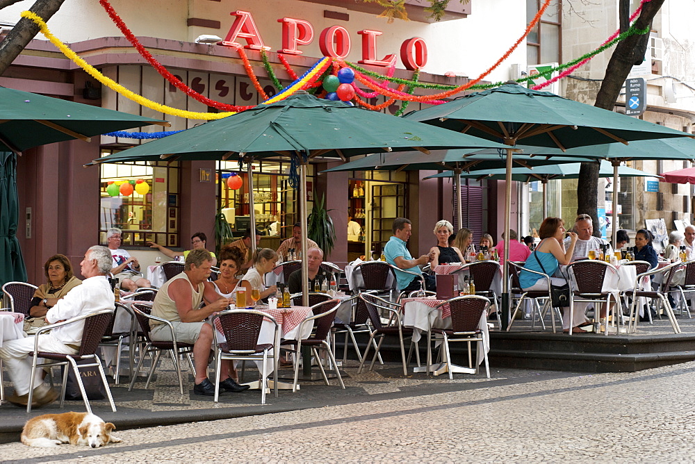 The Apolo restaurant on Rua Dr Antonio Jose D'Almeida in Funchal, Madeira.