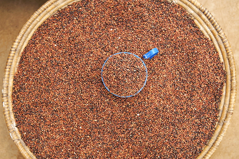 Sorghum for sale at a roadside stall in southern Uganda.