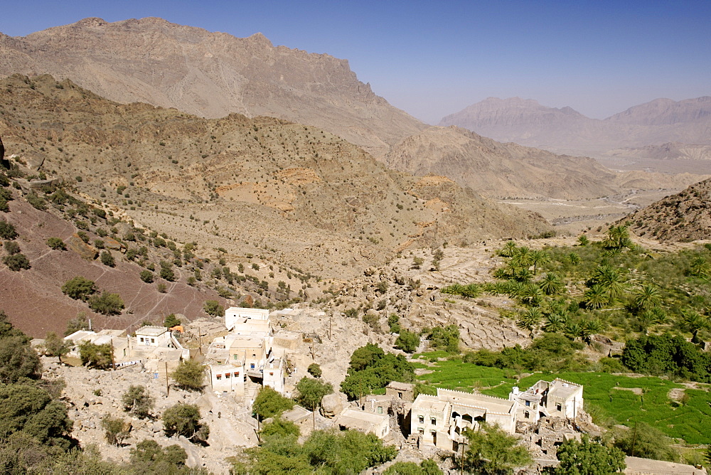 The village of Hadash in the mountains of Jebel Akhdar in Oman.